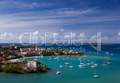 Entering Cruz Bay on St John