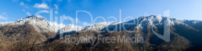 Chimney Tops in snow in smokies