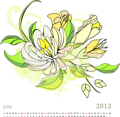 Calendar for 2012