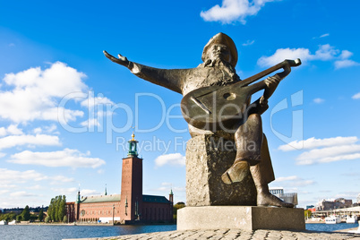 Evert Taubes terrass and Stockholm city hall