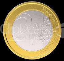 2 Euro: EU currency coin