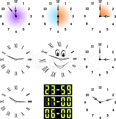 Funny clocks.