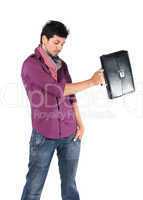 young businessman with a briefcase