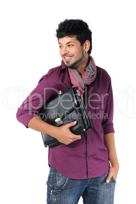 young businessman with a briefcase