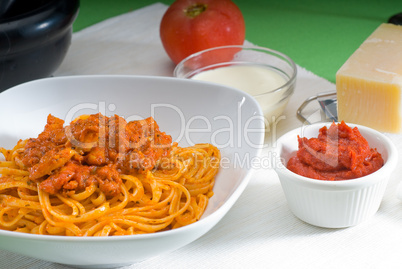 tomato and chicken pasta