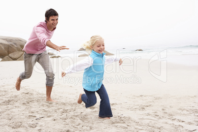 Father Chasing Daughter