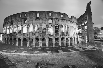 Lights of Colosseum at Night