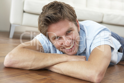 Young Man Relaxing At Home