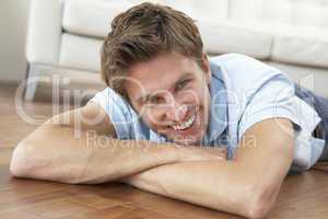 Young Man Relaxing At Home