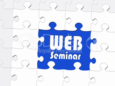 WEB Seminar - Business Konzept - Puzzle Style
