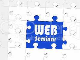 WEB Seminar - Business Konzept - Puzzle Style