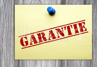 Garantie - Business Konzept