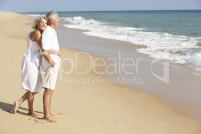 Senior Couple Enjoying Beach Holiday