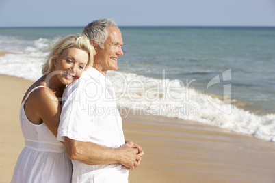 Senior Couple Enjoying Beach Holiday