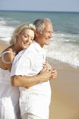 Senior Couple Enjoying Beach Holiday