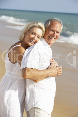 Senior Couple Enjoying Beach Holiday