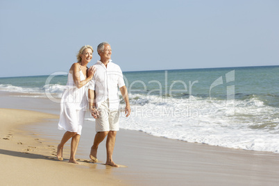 Senior Couple Enjoying Beach Holiday