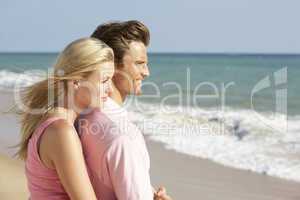 Young Couple Enjoying Beach Holiday