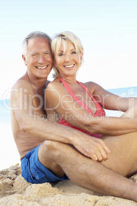 Senior Couple Enjoying Beach Holiday