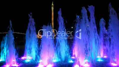 Light colour fountain.