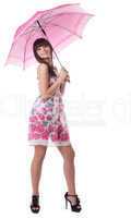 Girl And rose Umbrella