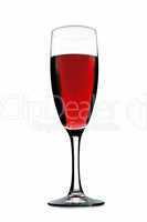 glass with red vine