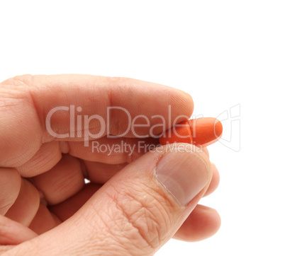 pill in a hand