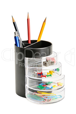 stationery in glass