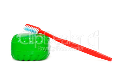 tooth brush and  soap
