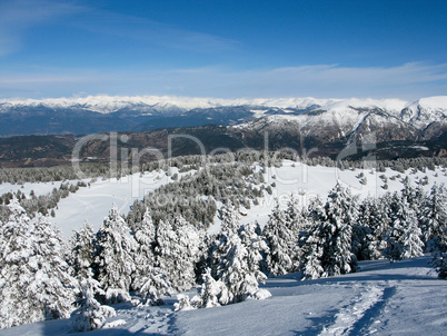 snow mountain Pyrenees