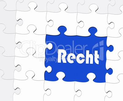 Recht - Konzept - Puzzle Style