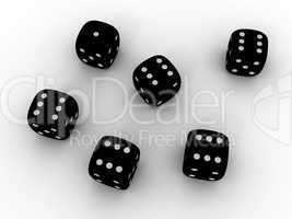 Black playing dice