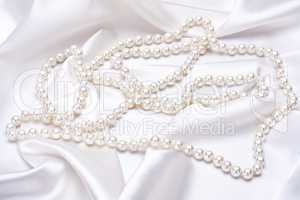 jewels on white satin