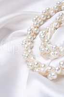 jewels on white satin