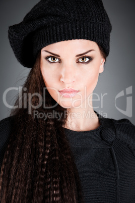 girl in a beret