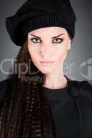 girl in a beret