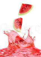 watermelon and juice