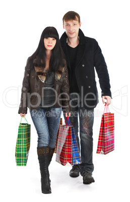 The man and the woman - shopping