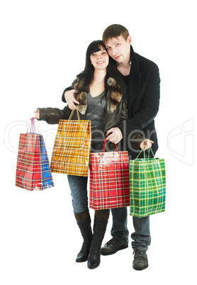 The man and the woman - shopping