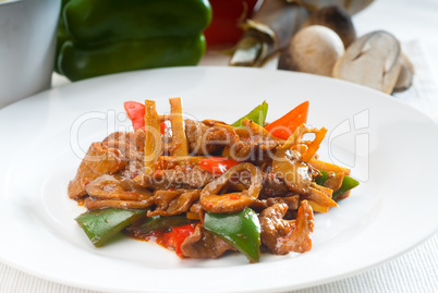 Chinese beef and vegetables