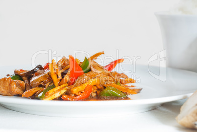 Chinese beef and vegetables