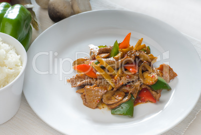 Chinese beef and vegetables