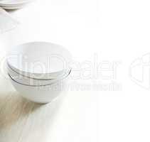 white bowls