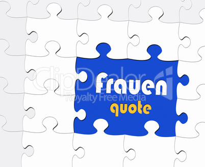 Frauenquote - Puzzle Style