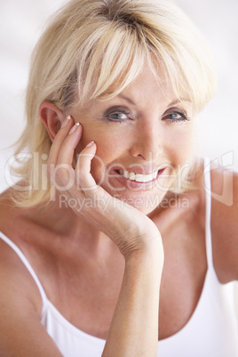 Portrait Of Attractive Senior Woman Portrait Of Attractive Senior Woman