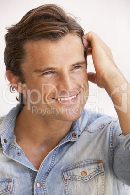 Portrait Of Happy Young Man Portrait Of Happy Young Man