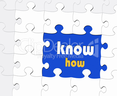 know how - Business Concept