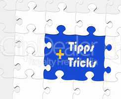 Tipps + Tricks - Business Konzept - Puzzle Style