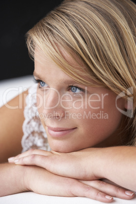 Studio Portrait Of Teenage Girl