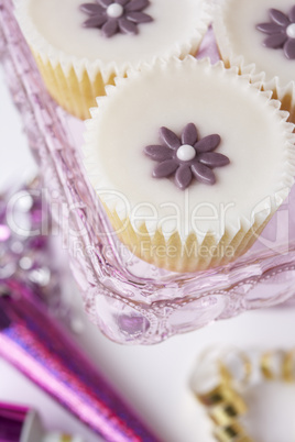 Cupcakes on a tray